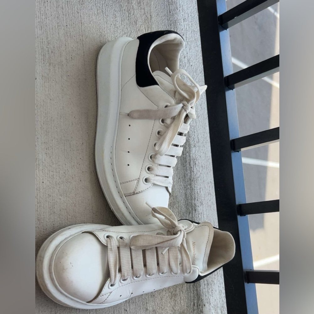 Alexander McQueen White and Black Sneakers